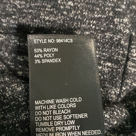 Capezio dance top wrap style long sleeve open back heathered black XS balletcore - Picture 9 of 9